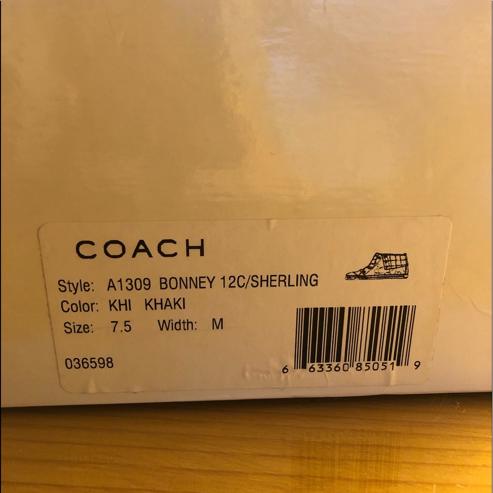 Coach Bonnie Sherling High Tops - Picture 5 of 8